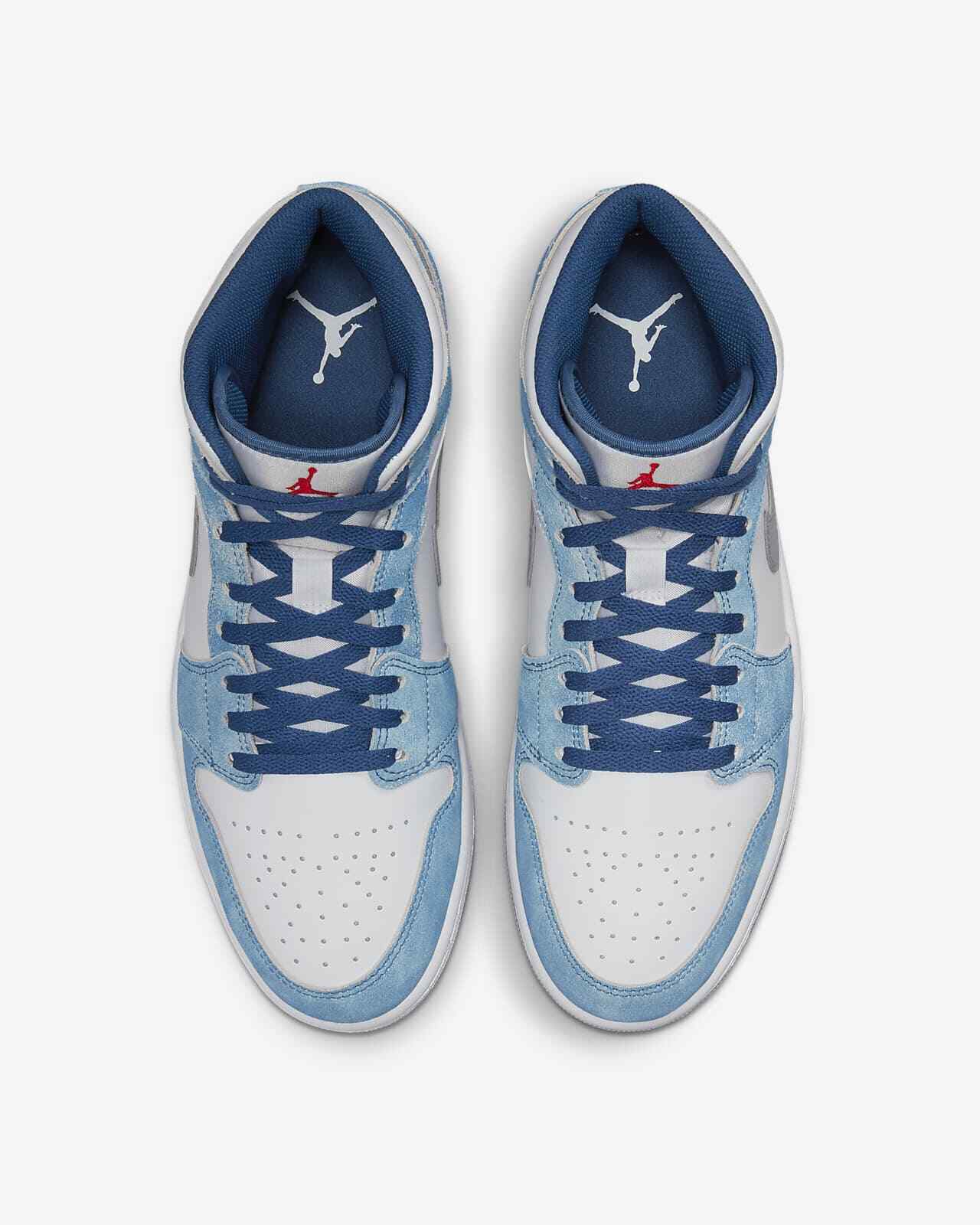 Air Jordan 1 Mid SE French Blue Light Steel