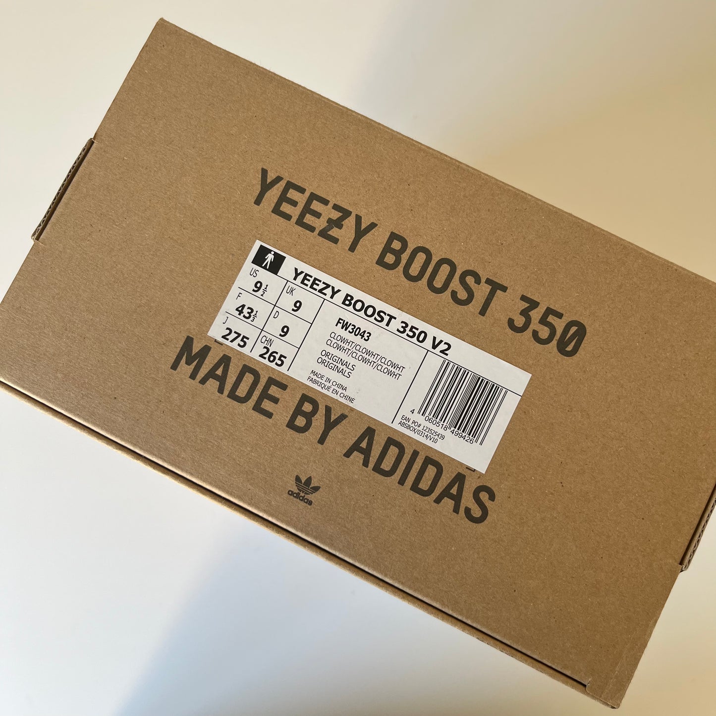 Adidas Yeezy Boost 350 V2 Cloud White (non réfléchissant - taille 43 1/3)