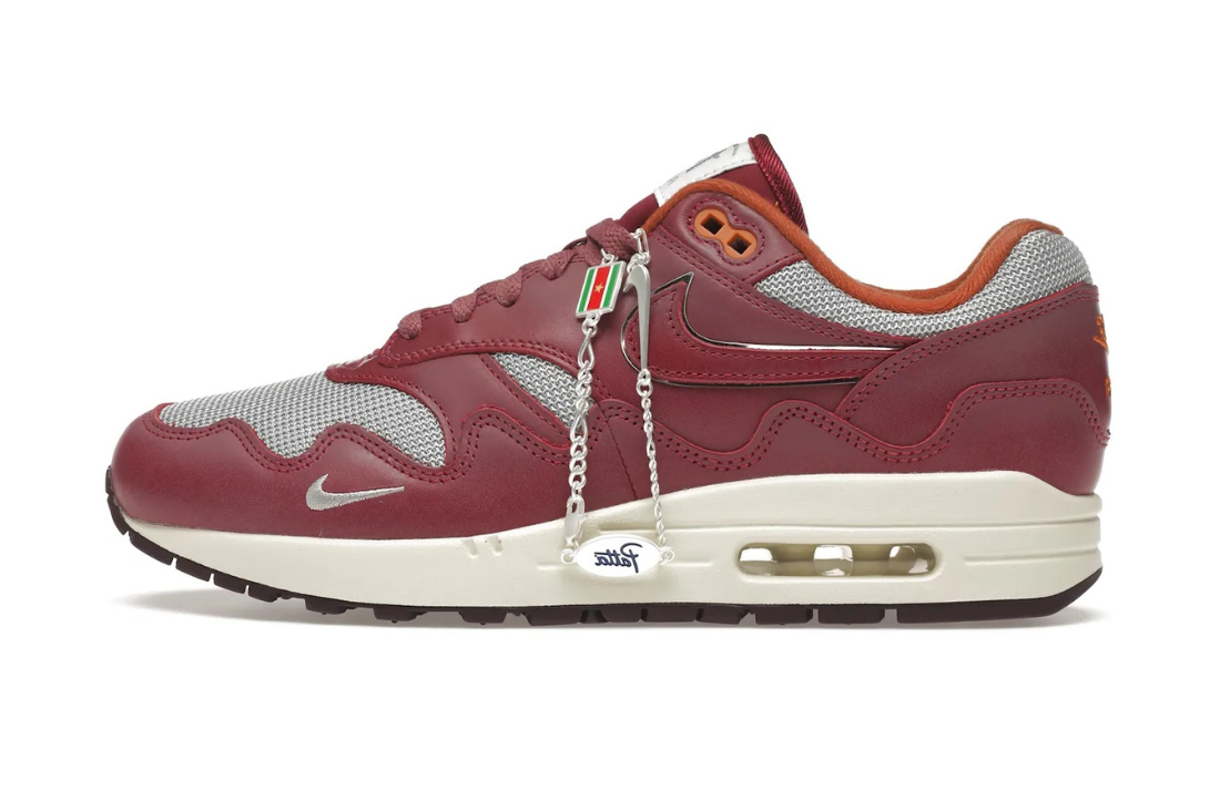 Nike Air Max 1 Patta Waves Rush Maroon (with Bracelet)