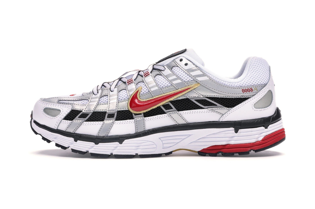 Nike P-6000 White Gold Red