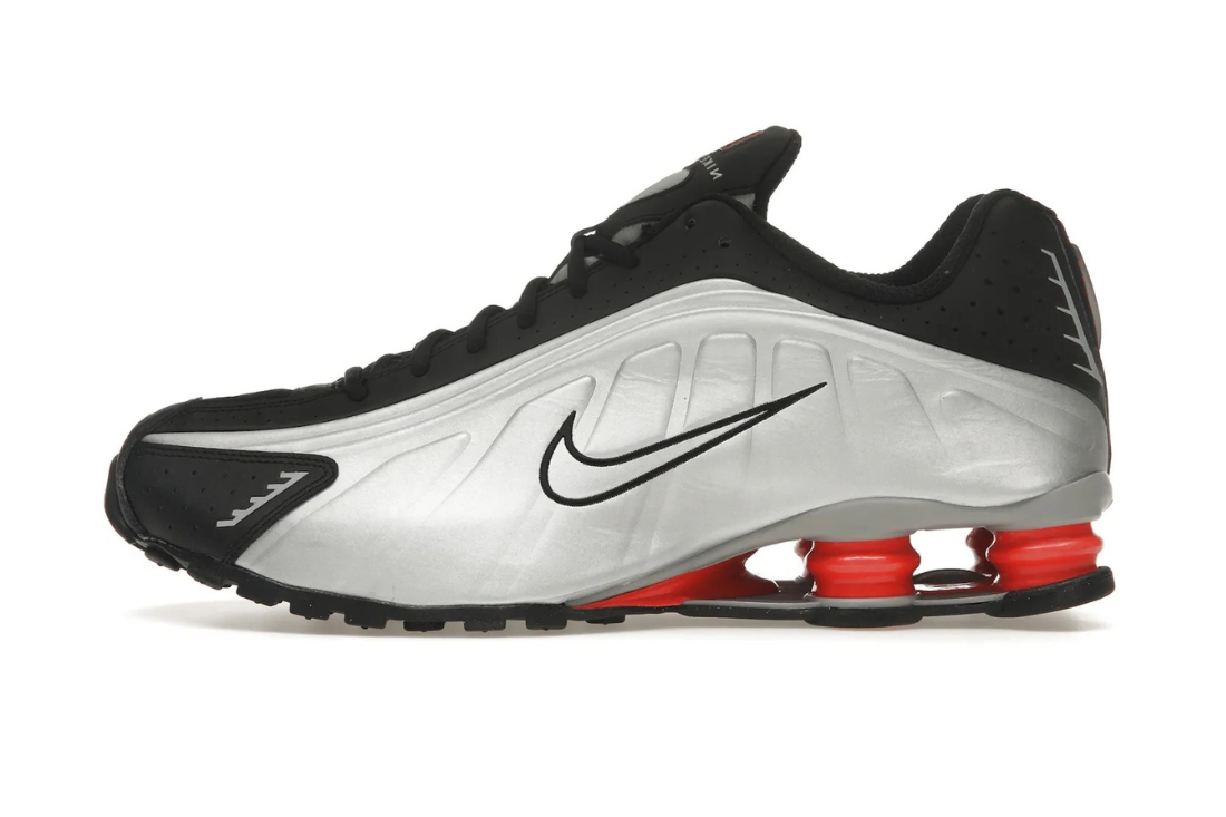 Nike Shox R4 Black Metallic Silver (2025)