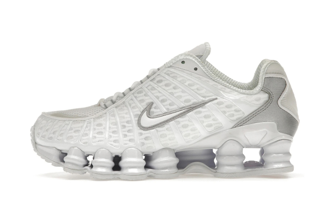 Nike Shox TL White Metallic Silver Max Orange (W)