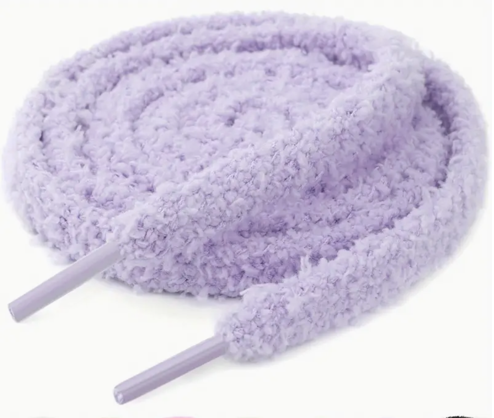 Lacets Fluffy Mauve