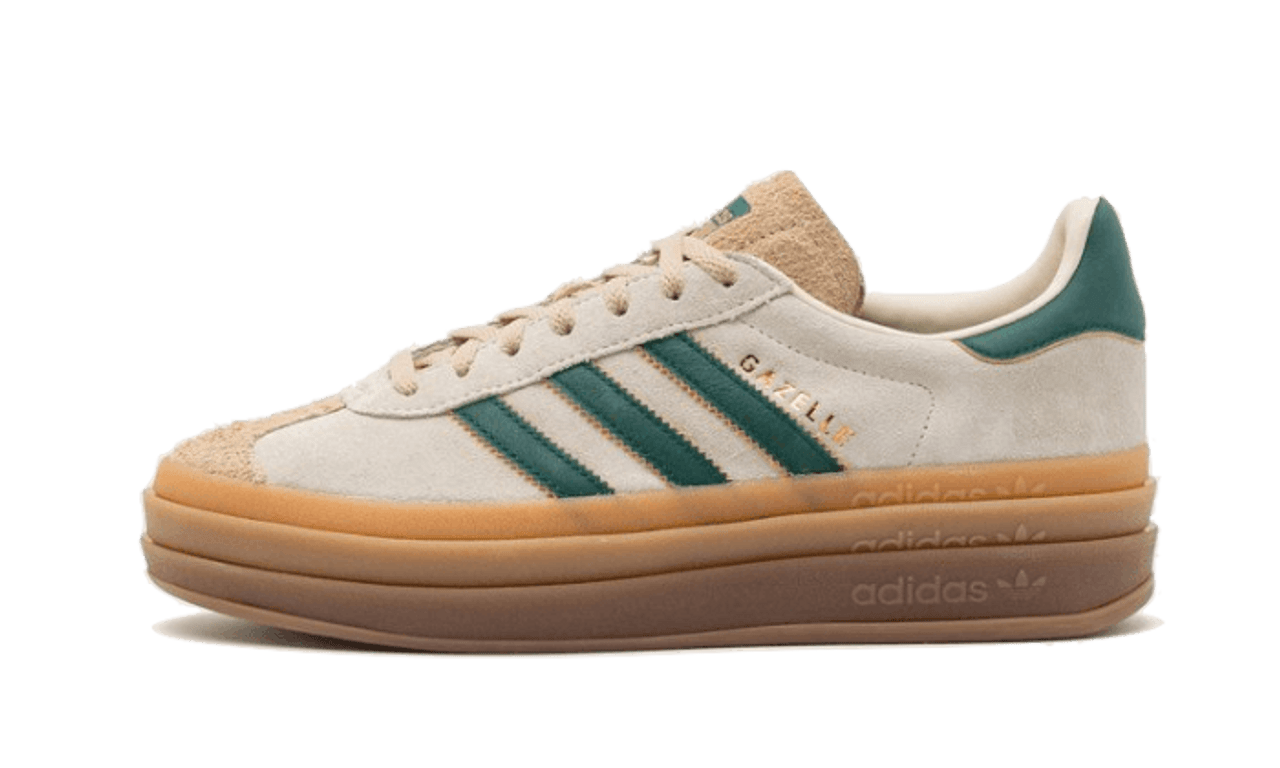 Adidas Gazelle Bold Magic Beige Collegiate Green